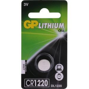 GP Batteries Lithium CR1220 - 1 knoopcel batterij