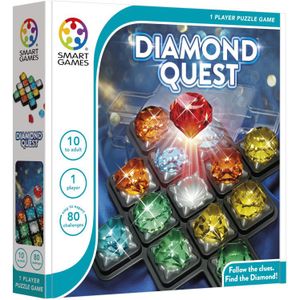 SmartGames Diamond Quest - Puzzelspel voor 1-2 spelers vanaf 6 jaar met 80 uitdagingen