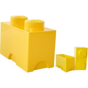 Lego - Opbergbox Brick 2 - Polypropyleen - Geel