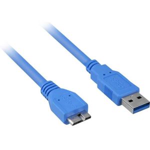 Sharkoon USB-A 3.0 naar Micro-USB-B 3.0 kabel 1 meter