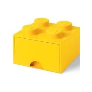 Room Copenhagen LEGO Brick Drawer 4 Geel opbergdoos