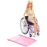 Mattel Fashionistas - Barbie met een paarse rolstoel #194 pop