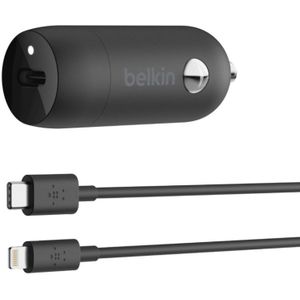 Belkin BOOSTCHARGE 20w USB-C PD + autolader + USB-C/ Lightning kabel oplader