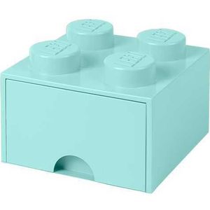 Lego - Opbergbox met Lade Brick 4 - Polypropyleen - Blauw
