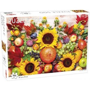 Tactic Puzzel: Fruit and Flowers puzzel 500 stukjes
