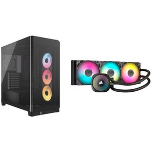 Corsair FRAME 4500X RS-R ARGB + NAUTILUS 360 RS ARGB midi tower behuizing