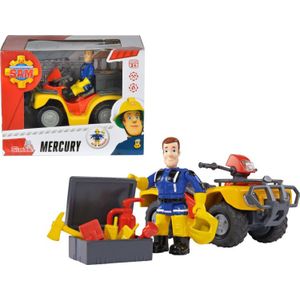 Simba Brandweerman Sam - Quad Mercury speelgoedvoertuig Voertuig met speelfiguur