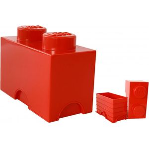 Opbergbox Brick 2, Rood - LEGO