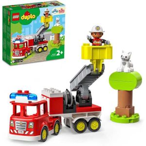LEGO DUPLO Town Brandweerauto, Educatief Peuter Speelgoed met Dierenfiguur - 10969