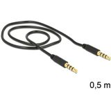 DeLOCK 3,5 mm male > 3.5 mm male kabel 0,5 meter