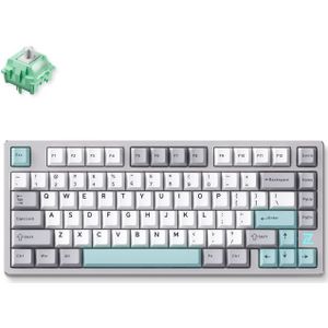 MCHOSE Z75S Gray Blue Cabbage Tofu Metal Top Cover Wireless Mechanical toetsenbord