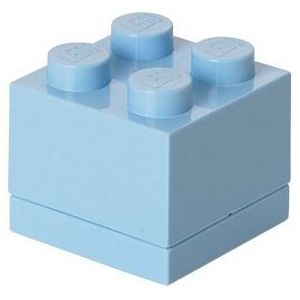 Opbergbox Lego Mini Brick 4 Licht Blauw