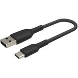 Belkin BOOSTCHARGE gevlochten USB-C/ USB-A kabel kabel 15 cm
