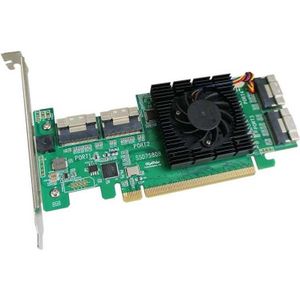 HighPoint SSD7580B PCIe 4.0x16 8x U.2P NVMe interface kaart