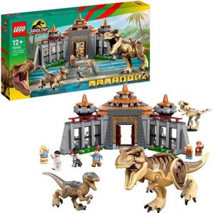 LEGO Jurassic World Jurassic Park Bezoekerscentrum: T. rex & raptor aanval Set - 76961