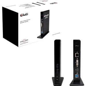 Club 3D USB Gen 1 Type A Dual Display Docking Station dockingstation CSV-3242HD