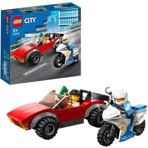 LEGO City Achtervolging auto op politiemotor 60392