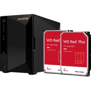 Asustor Drivestor 2 Pro Gen2 incl. 2x WD Red Plus 4 TB harde schijf nas