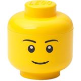 Opbergbox LEGO Hoofd Boy Mini Geel