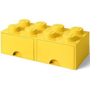 Room Copenhagen LEGO Brick Drawer 8 Geel opbergdoos