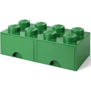 Room Copenhagen LEGO Brick Drawer 8 Groen opbergdoos