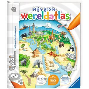 Ravensburger Tiptoi Boek - Mijn Grote Wereldatlas | Voor kinderen van 5-8 jaar | Interactief leersysteem met 1500 geluiden en teksten
