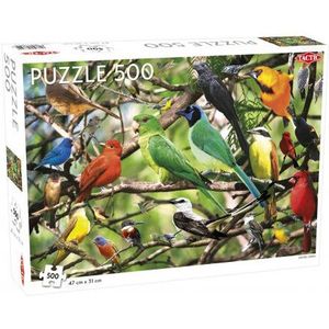 Tactic Puzzel Animals: Exotic Birds puzzel 500 stukjes