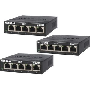 Netgear GS305-300PES, 3 pack switch
