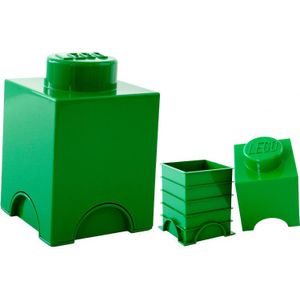 Lego - Opbergbox Brick 1 Vierkant - Polypropyleen - Groen