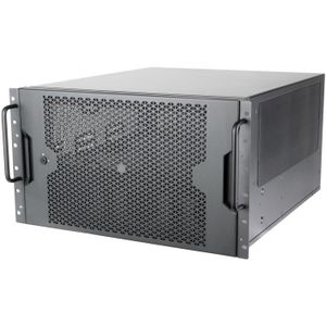SilverStone RM61-312 Rack - Serverbehuizing - Zwart - Staal - 6U