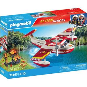 Playmobil Act!on Heros Brandweervliegtuig met Wisfunctie 71463