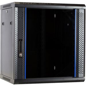DSI 12U wandkast met glazen deur - DS6412 server rack 600 x 450 x 635mm