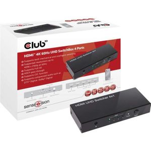 Club 3D HDMI 2.0 UHD Switchbox 4 ports adapter CSV-1370