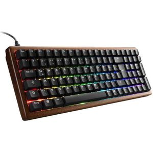 Sharkoon SKILLER SGK50 S2 Wood PBT gaming toetsenbord