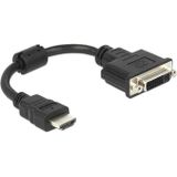 DeLOCK HDMI (male) > DVI 24+5 (female) adapter 0,2 meter
