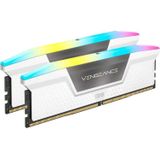 CORSAIR - Vengeance RGB - RAM Geheugen - Wit - 32GB (2x16GB) 6000MHz CL30 Intel XMP iCUE Compatibel