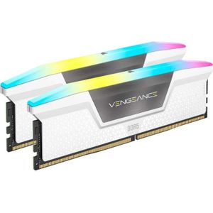 CORSAIR - Vengeance RGB - RAM Geheugen - Wit - 32GB (2x16GB) 6000MHz CL30 Intel XMP iCUE Compatibel