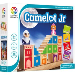 SmartGames Camelot Jr. - 48 opdrachten | Ontwikkel logisch denken en ruimtelijk inzicht | Geschikt voor kinderen en volwassenen