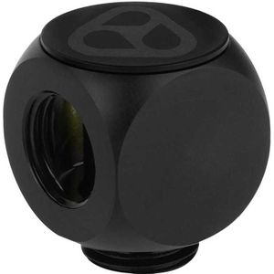 Thermal Grizzly - DeltaMate Rotary - T Connector - Zwart - Aansluitingen voor Waterkoeling