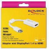 DeLOCK Mini DisplayPort 1.4 > HDMI adapter 0,1 meter, 4K
