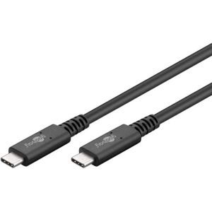 goobay USB-C 4.0 Gen 3.2 coax kabel 0,8 meter