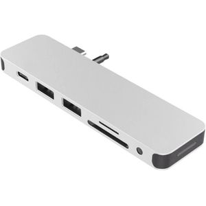 Hyper Solo Hub 7 In 1 Voor Macbook & USB-C Devices - Zilver