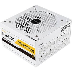 Antec NE1000G M White, 1000W voeding 1x 12VHPWR, 4x PCIe, Full Kabel-Management