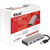 Club 3D USB 3.0 Hub 4-Port + Power Adapter usb-hub CSV-1431