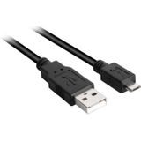 Sharkoon USB-A 2.0 > Micro USB-B kabel 2 meter