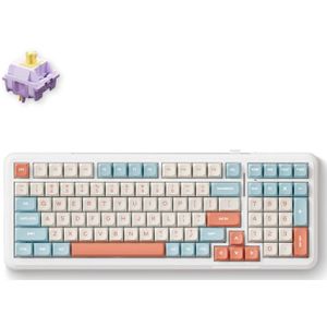 MCHOSE K99 Horizon Orange Hyacinth Wireless Gasket Mount Mechanical toetsenbord