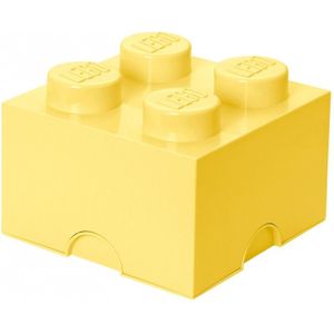 Room Copenhagen LEGO Storage Brick 4 Pastelgeel opbergdoos