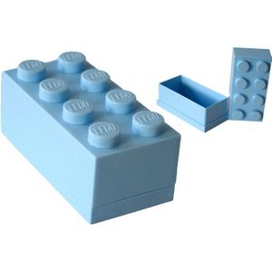 LEGO - Mini Box 8 Opbergbox - 180 ml - Kunststof - Lichtblauw