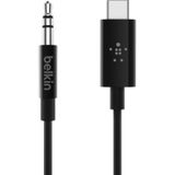 Belkin RockStar 3,5 mm met USB-C-connector kabel 90 centimeter