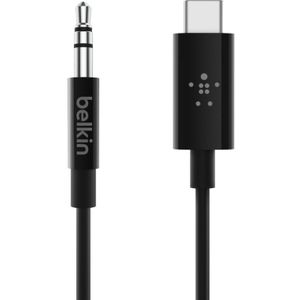 Belkin RockStar 3,5 mm met USB-C-connector kabel 90 centimeter